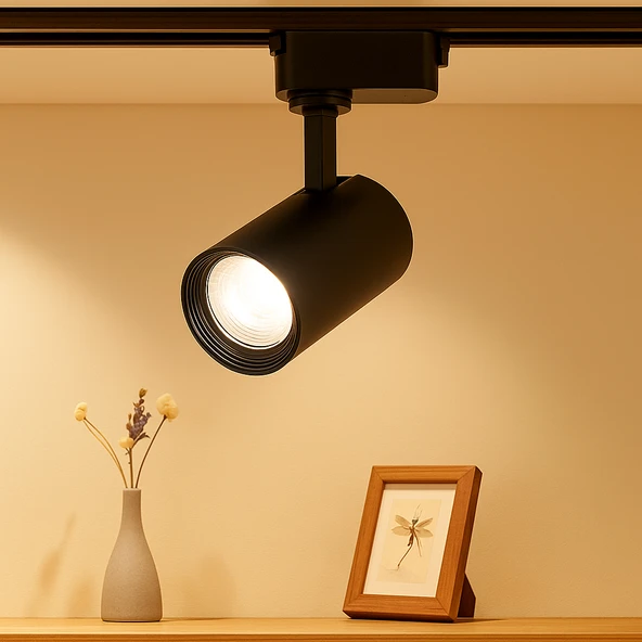 30W Ray Spot Siyah Kasa 4000K Doğal Beyaz LED li Monofaze Uyumlu - 3