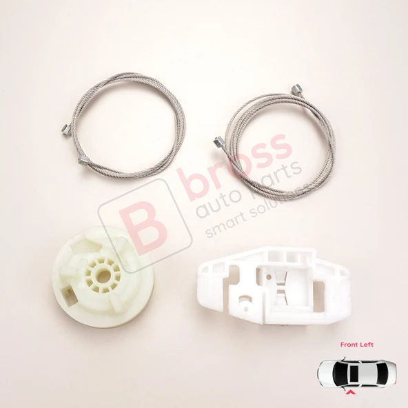 Renault Modus Grand Modus 2003-2008 8200748377 İçin Elektrikli Ön Sol Kapı Cam Kriko Tamir Seti - Resim 2