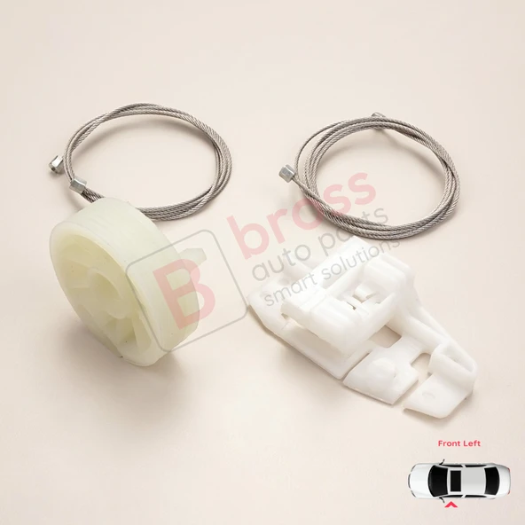 Renault Modus Grand Modus 2003-2008 8200748377 İçin Elektrikli Ön Sol Kapı Cam Kriko Tamir Seti - Resim 4