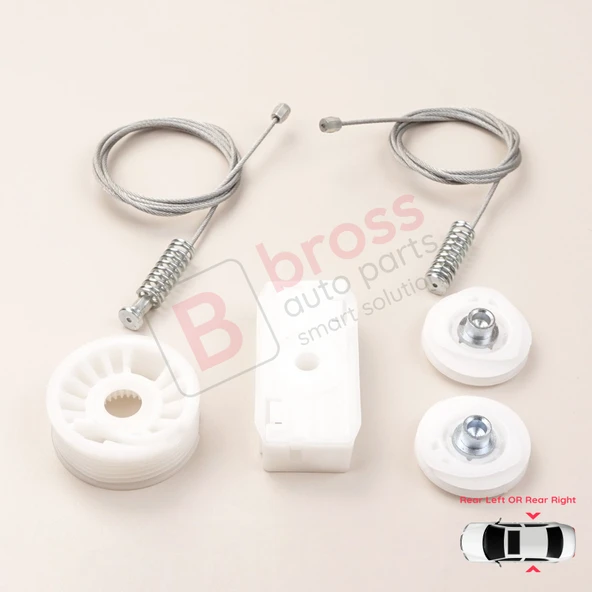 Ford Mustang MK5 S197 2005-2014 Convertible Coupe İçin Elektrikli Arka Sağ veya Sol Cam Kriko Seti - Resim 2