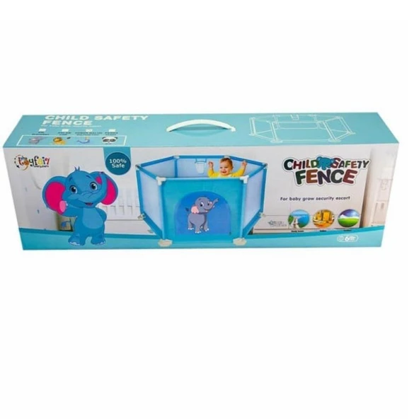 Çocuk Oyun Havuzu Güvenli Çocuk Çiti Oyun Oynama Alanı - Mavi - 6