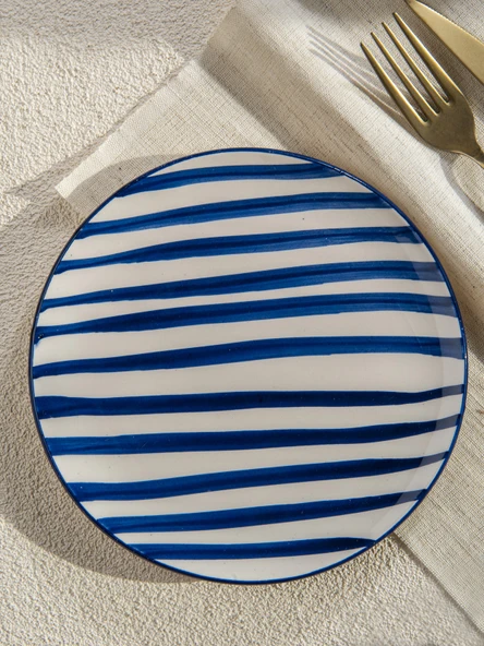 Handmade Trendy All in Blue 6 lı Pasta Seti 19 cm ürün görseli