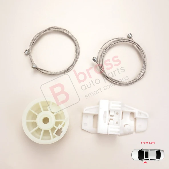 Renault Modus Grand Modus 2003-2008 8200748377 İçin Elektrikli Ön Sol Kapı Cam Kriko Tamir Seti ürün görseli 1