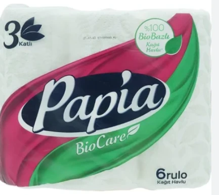 Papia 3 Katlı 6'lı Kağıt Havlu