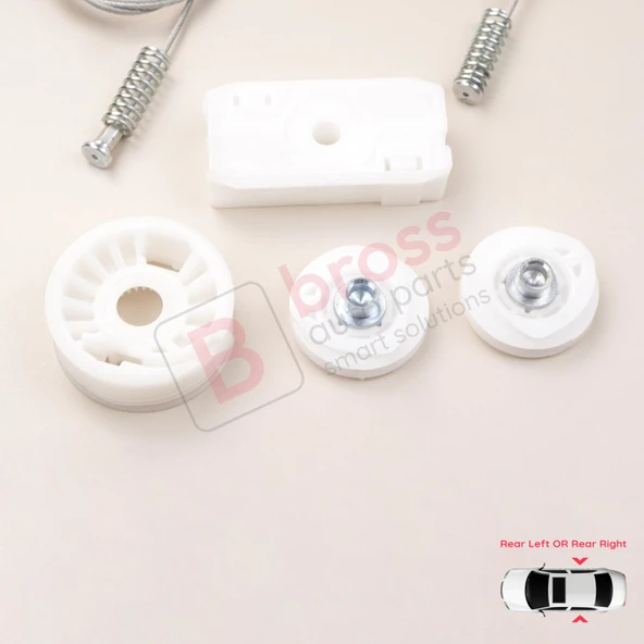 Ford Mustang MK5 S197 2005-2014 Convertible Coupe İçin Elektrikli Arka Sağ veya Sol Cam Kriko Seti - Resim 3