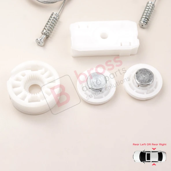 Ford Mustang MK5 S197 2005-2014 Convertible Coupe İçin Elektrikli Arka Sağ veya Sol Cam Kriko Seti - Resim 4