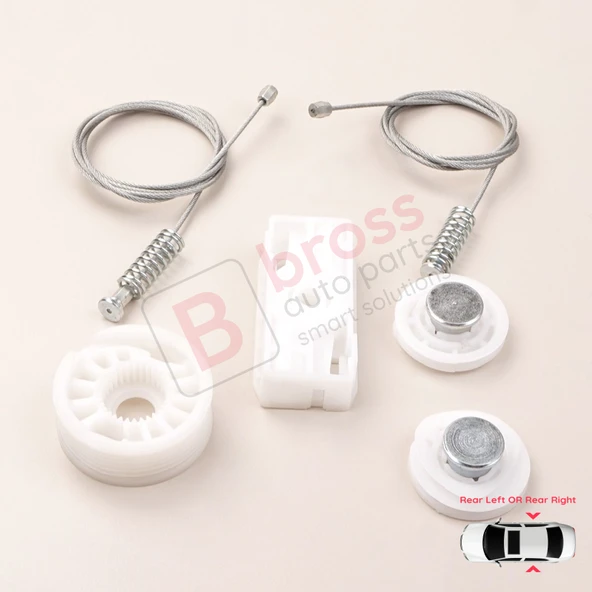 Ford Mustang MK5 S197 2005-2014 Convertible Coupe İçin Elektrikli Arka Sağ veya Sol Cam Kriko Seti ürün görseli