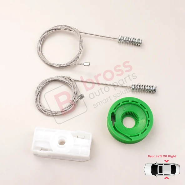 Mercedes CLK C208 A208 1997-2003 CLK55 AMG CLK320 CLK430 İçin Elektrikli Arka Cam Kriko Tamir Seti ürün görseli 1