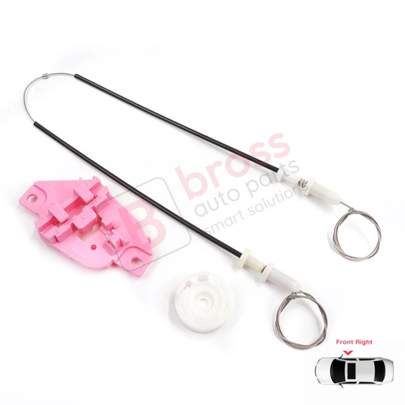 Hyundai Starex H-1 Grand MK2 TQ 2007–2024 824044H010 İçin Elektrikli Ön Sağ Cam Kriko Tamir Seti ürün görseli 1