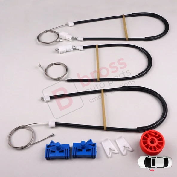 Renault Vel Satis Hatchback BJ 2001-2009 8200008327 İçin Elektrikli Ön Sol Kapı Cam Kriko Tamir Seti