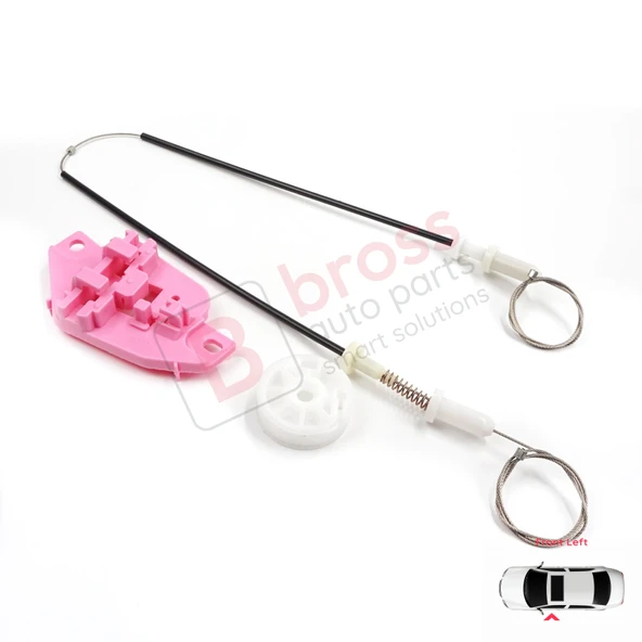 Hyundai Starex H-1 Grand MK2 TQ 2007–2024 824034H010 İçin Elektrikli Ön Sol Cam Kriko Tamir Seti - Resim 3