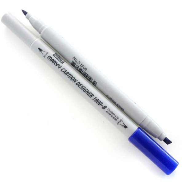 Marvy Uchida Grafi̇k Markör Kalemi̇ Blue No:3