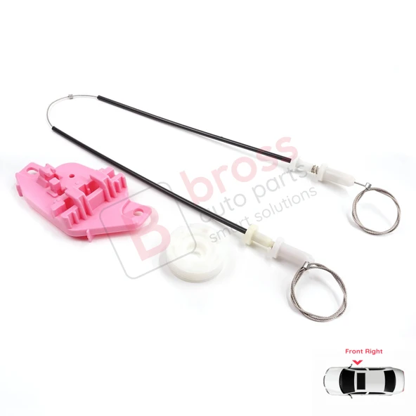 Hyundai Starex H-1 Grand MK2 TQ 2007–2024 824044H010 İçin Elektrikli Ön Sağ Cam Kriko Tamir Seti - Resim 3