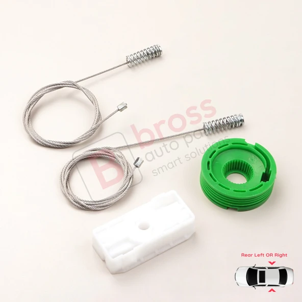 Mercedes CLK C208 A208 1997-2003 CLK55 AMG CLK320 CLK430 İçin Elektrikli Arka Cam Kriko Tamir Seti - Resim 3