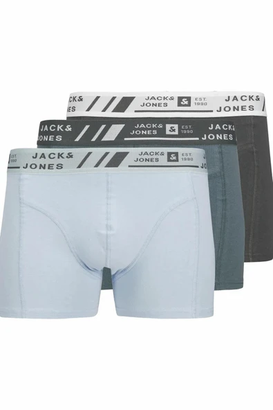 Jack Jones Cangus Solıd 3 Lü Paket Erkek Boxer 12277576