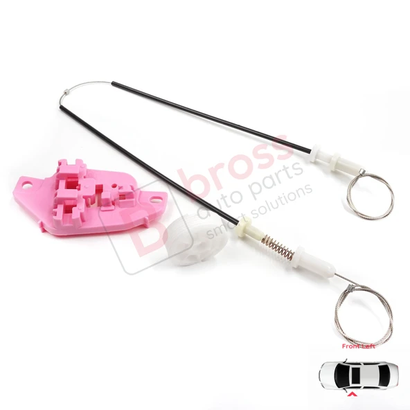 Hyundai Starex H-1 Grand MK2 TQ 2007–2024 824034H010 İçin Elektrikli Ön Sol Cam Kriko Tamir Seti - Resim 4