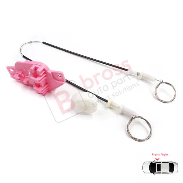 Hyundai Starex H-1 Grand MK2 TQ 2007–2024 824044H010 İçin Elektrikli Ön Sağ Cam Kriko Tamir Seti - Resim 4