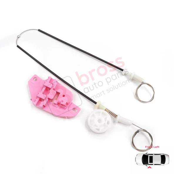 Hyundai Starex H-1 Grand MK2 TQ 2007–2024 824034H010 İçin Elektrikli Ön Sol Cam Kriko Tamir Seti ürün görseli 1