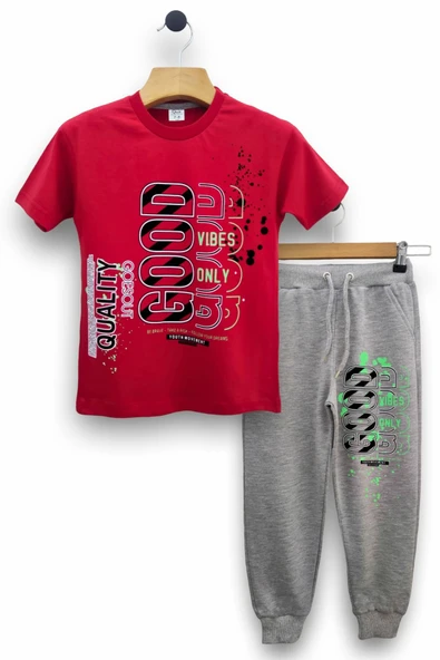 Erkek Çocuk Tişört & Eşofman Altı Takımı - Konforlu ve Şık Tasarım - 4