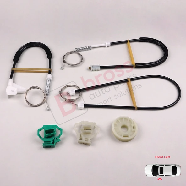 Skoda Octavia MK1 1U 1996-2000 Makyajsız Kasa İçin Elektrikli Ön Sol Kapı Cam Kriko Tamir Seti