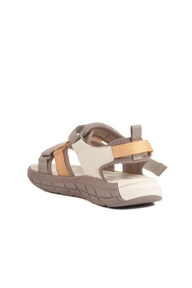 Pepino Krem Cırtlı Erkek Çocuk Düz Sandalet - 4