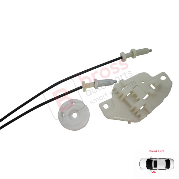 Hyundai Starex H-1 MK1 A1 1997-2007 824034A010 İçin Elektrikli Ön Sol Cam Kriko Tamir Seti - Resim 3