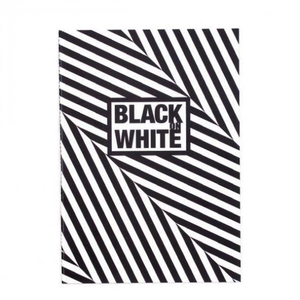 Keskin Color Container Black On White 16.5*23.5 20 Yaprak Eclecti Siyah Defter Dikişli