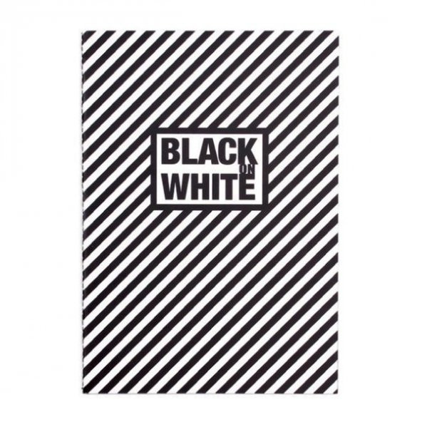 Keskin Color Container Black On White 16.5*23.5 20 Yaprak Line Siyah Defter Dikişli