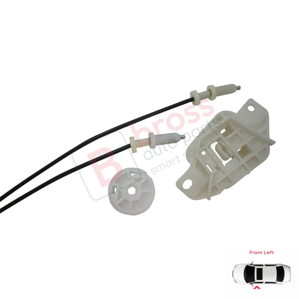 Hyundai Starex H-1 MK1 A1 1997-2007 824034A010 İçin Elektrikli Ön Sol Cam Kriko Tamir Seti - Resim 4