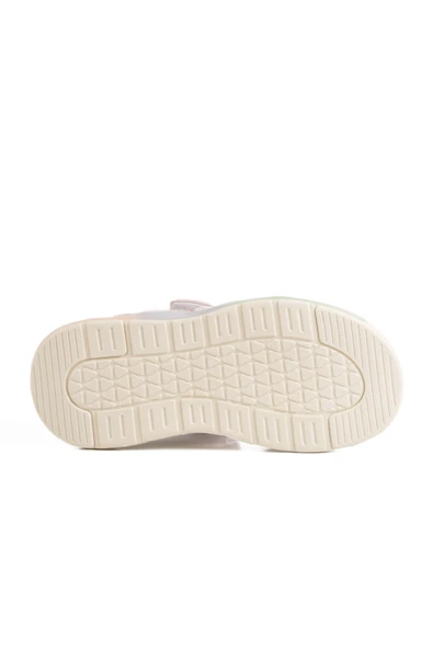 Pepino Gümüş Cırtlı Kız Çocuk Düz Sandalet - 5