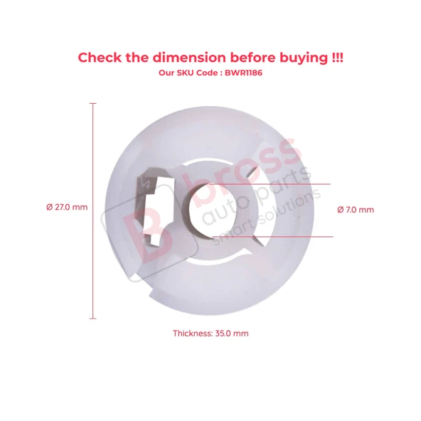 Fiat Linea Punto Brava Siena Palio Marea İçin Sağ Kapı Manuel Cam Kriko Klipsi - Resim 4