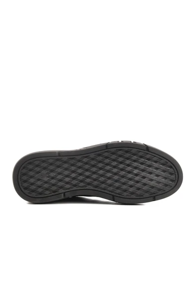 Aspor Siyah Hakiki Deri İçi Kürklü Erkek Casual Ayakkabı - Resim 5