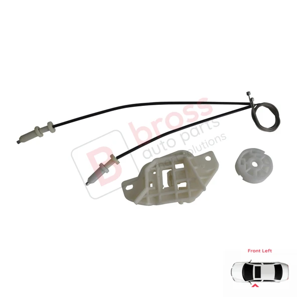 Hyundai Starex H-1 MK1 A1 1997-2007 824034A010 İçin Elektrikli Ön Sol Cam Kriko Tamir Seti - Resim 2