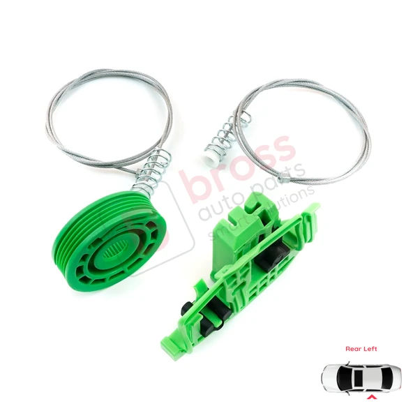 BMW 3 Serisi E90 E91 2004-2012 4/5 Kapı 51357140589 İçin Elektrikli Arka Sol Cam Kriko Tamir Seti - Resim 5