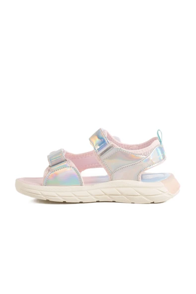 Pepino Gümüş Cırtlı Kız Çocuk Düz Sandalet - 2