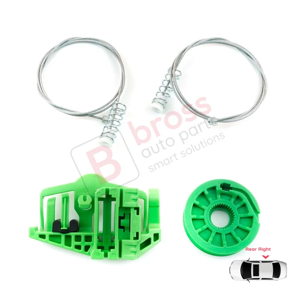 BMW 3 Serisi E90 E91 2004-2012 4/5 Kapı 51357140590 İçin Elektrikli Arka Sağ Cam Kriko Tamir Seti