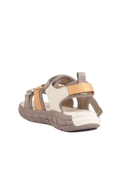 Pepino Krem Cırtlı Erkek Çocuk Düz Sandalet - 4