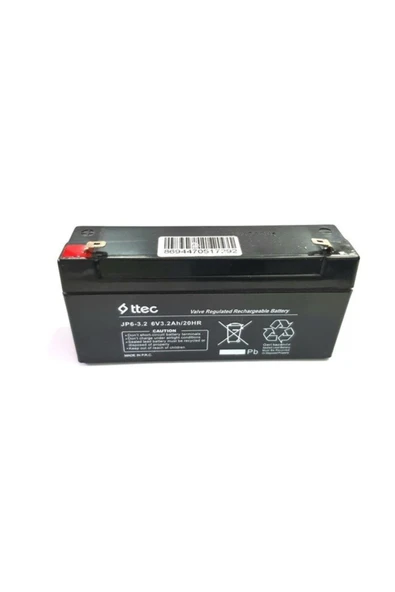 Ttec 6V 3.2AH BAKIMSIZ KURU AKÜ - 3