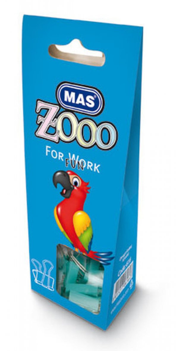 Mas Zooo - Karton Pakette Omega Kıskaç - No:25 - Mavi