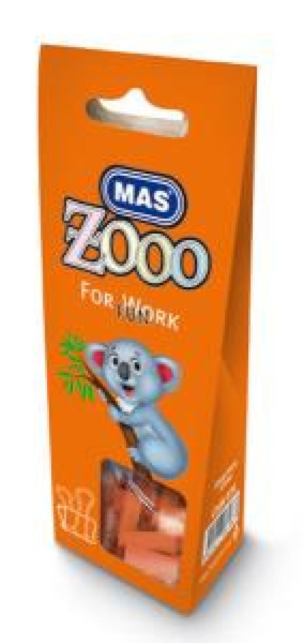 Mas Zooo - Karton Pakette Omega Kıskaç - No:25 - Oranj
