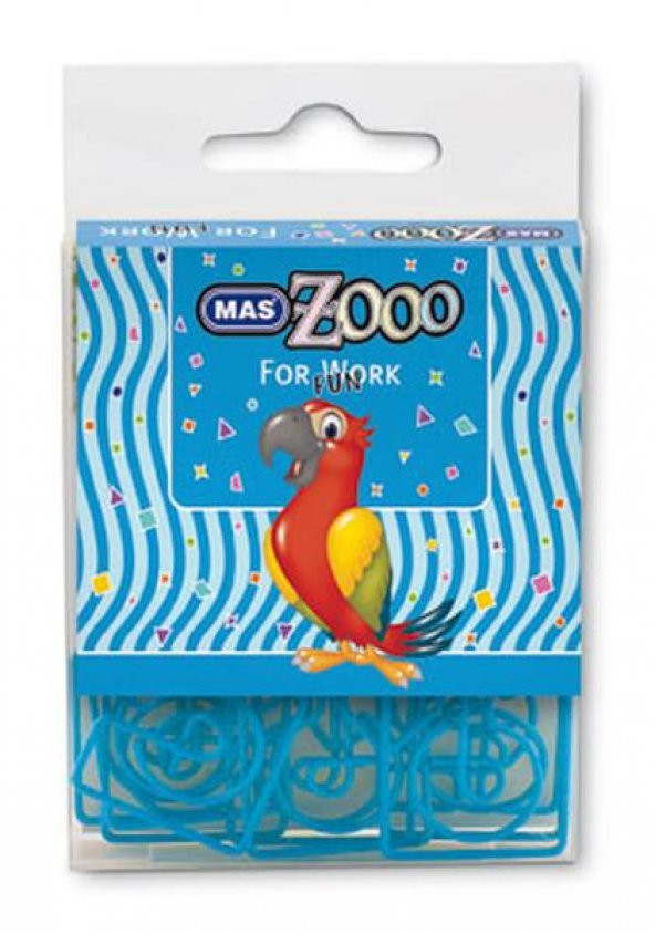 Mas Zooo Plastik Pakette  Harita Çivisi Mavi