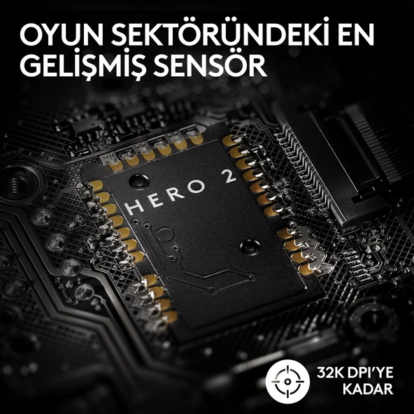 Logitech G Pro X Superlıght 2 Hafif Hero 2 Sensör 32.000 Dpı Lıghtspeed Kablosuz Oyuncu Mouse - Resim 4