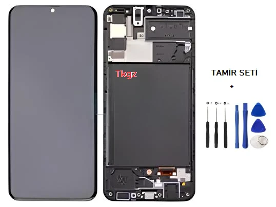 Tkgz Samsung Galaxy A30S - SM-A307 Lcd Ekran Dokunmatik SERVİCE PACK - FULL ÇITALI + TAMİR SETİ - 2