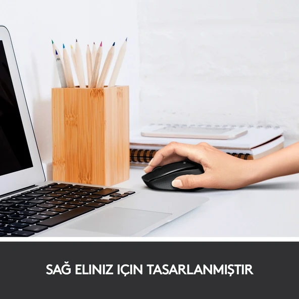 Logitech M330 Sessiz Kablosuz Optik Mouse - Kırmızı - 3