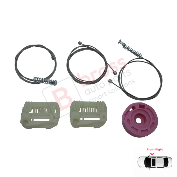 Hyundai I30 MK1 FD 2007-2012 5-Kapı 824812L001 İçin Elektrikli Ön Sağ Cam Kriko Tamir Seti