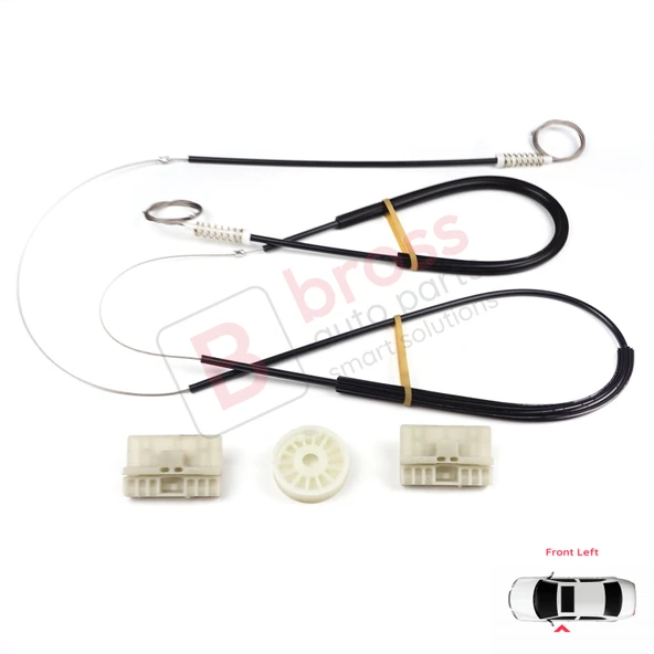 Audi A6 C6 S6 4F 4F2 4F5 2004-2011 4/5 Kapı 4F0837461 İçin Elektrikli Ön Sol Cam Kriko Tamir Seti ürün görseli 1