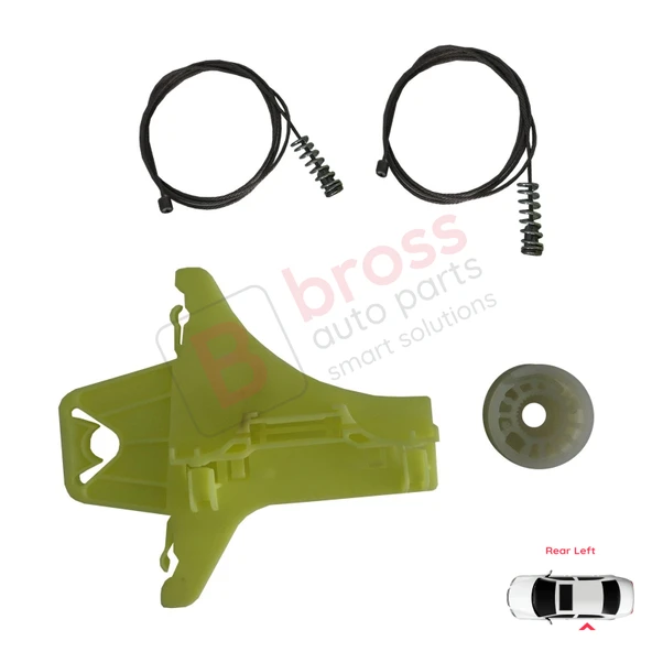 VW Tiguan MK1 5N 2007-2018 5-Kapı SUV 5N0839461 İçin Arka Sol Kapı Cam Kriko Tamir Seti