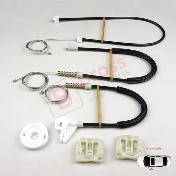 Skoda Octavia MK1 1U 2001-2010 Makyajlı Kasa İçin Elektrikli Ön Sol Kapı Cam Kriko Tamir Seti - Resim 2