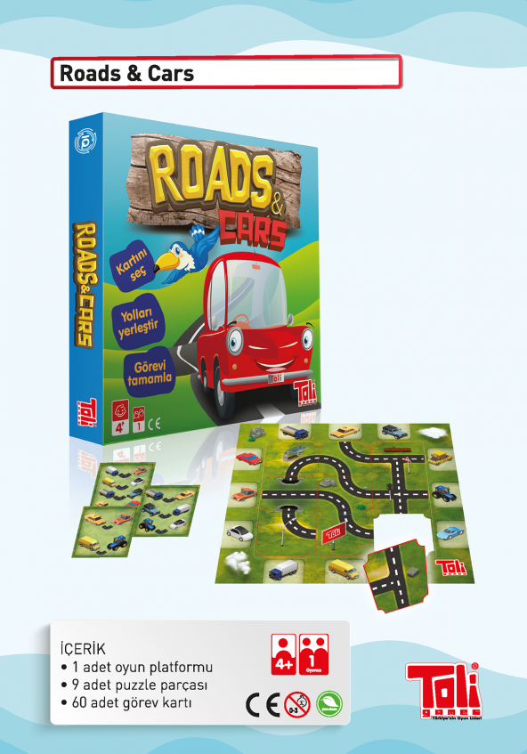 Toli Games Roads & Cars Yön Bulma Zeka Oyunu - 2