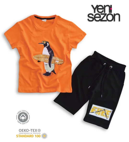 Triliya Pamuklu Unisex Çocuk Kapri Takımı (Cepli & Kordonlu, 3-12 Yaş) TRL-29 - 2